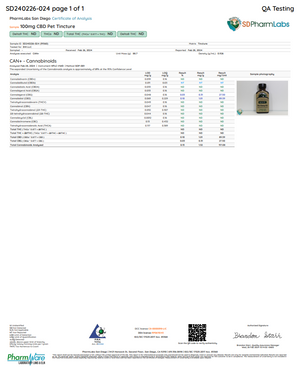 100 MG CBD Pet Hemp Salmon Oil Tincture